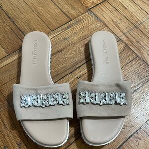 KARL LAGERFELD SLIP ON SANDALS
